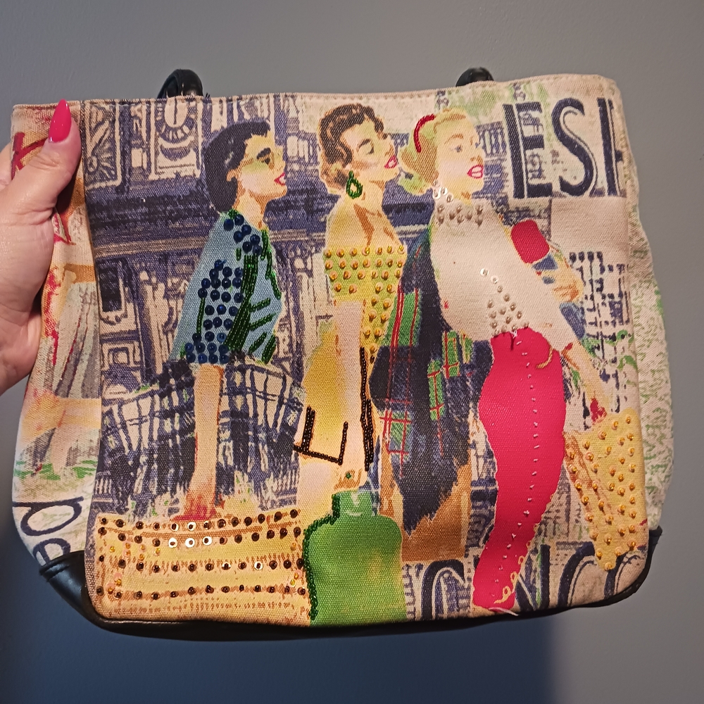 Stylish Multicolor Women's Tote Bag
